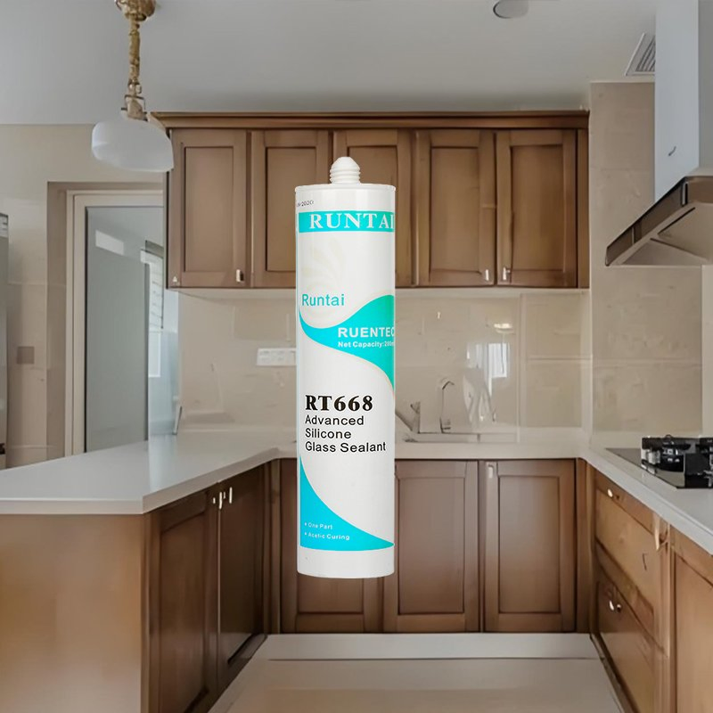 Clear Acetic Silicone Sealant 300ml for Glass Bonding