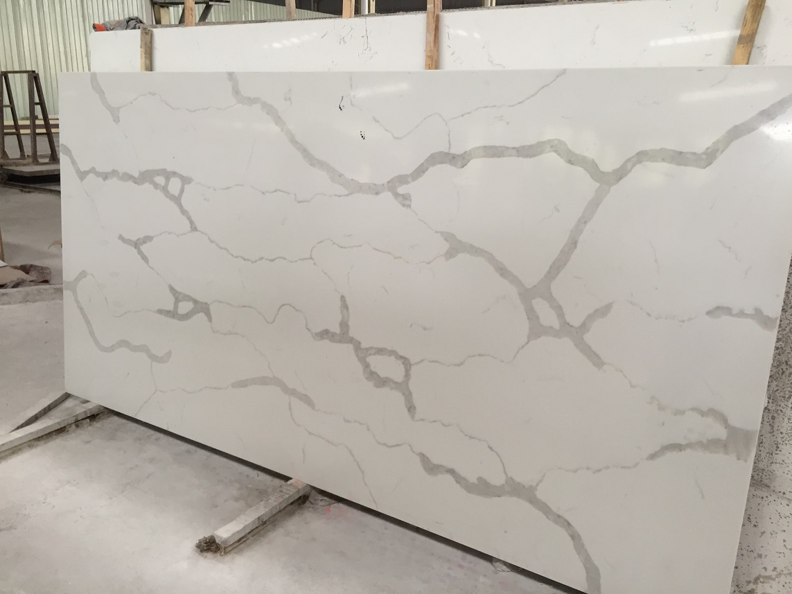OEM Factory Acrylic Slab Artificial Low Silica Stone Quartz Slab Kitchen Counter Top Quartz Stone for Corner Cabinet Quartz Stone Slab Countertop Quartz Stone