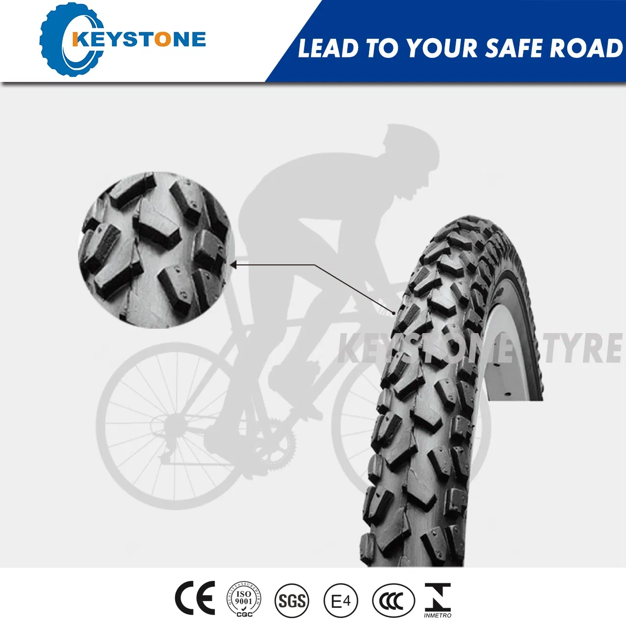 Шина для велосипеда кросс-кантри Keystone (24x1.95, 26x2.0)
