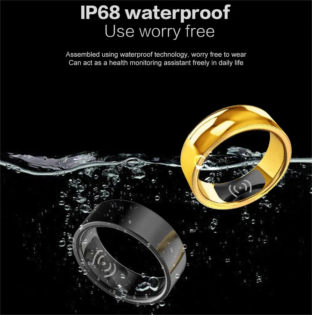 Умное кольцо-трекер Smart Heart Rate с мониторингом сна и SpO2