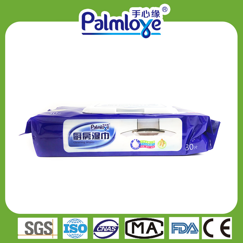 Household Cleaning Wipes, kitchen Wipes Extra Size, DOT Embossed Nonwoven Wipes Palmlove