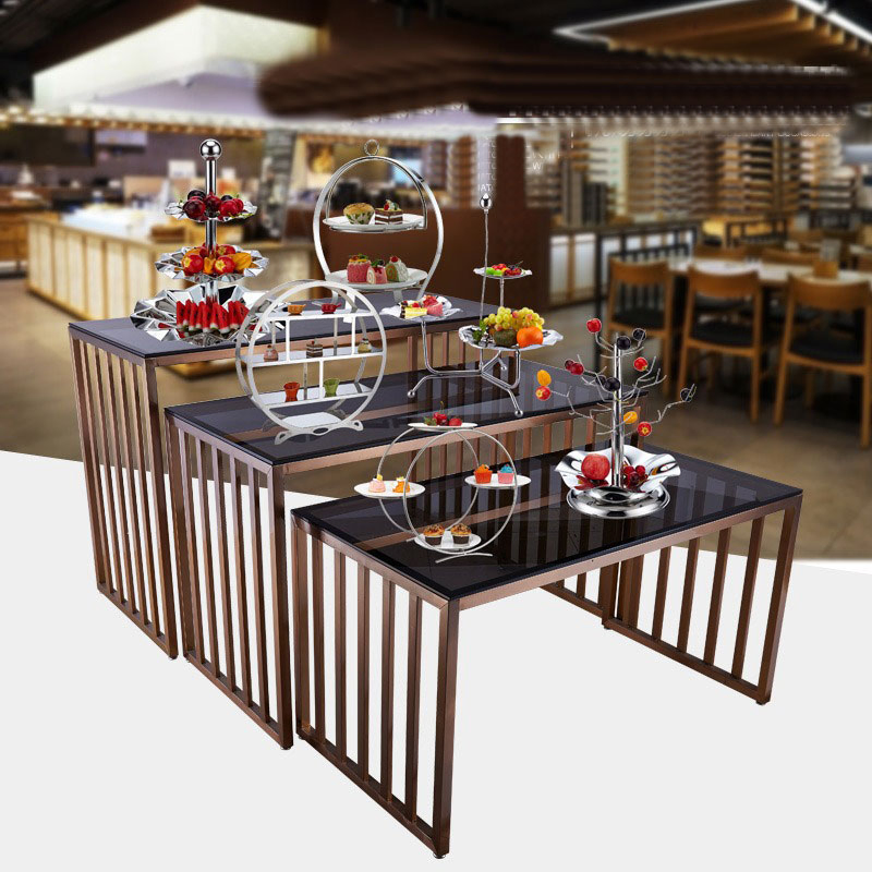Dining Room Furniture Restaurant Buffet Equipment Cake Decoration Exhibition Display Food Stand