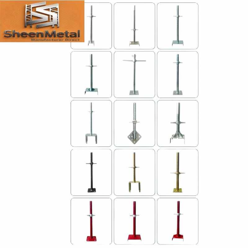 Galvanized Scaffolding Accessories Screw U Head Jack Scaffolding Jack Base