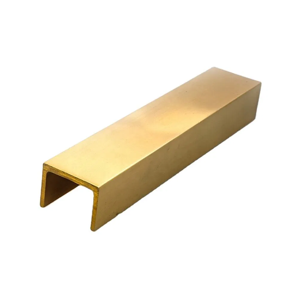 Wholesale Advanced Design Customization Brass Edge Trims U Shape Bar