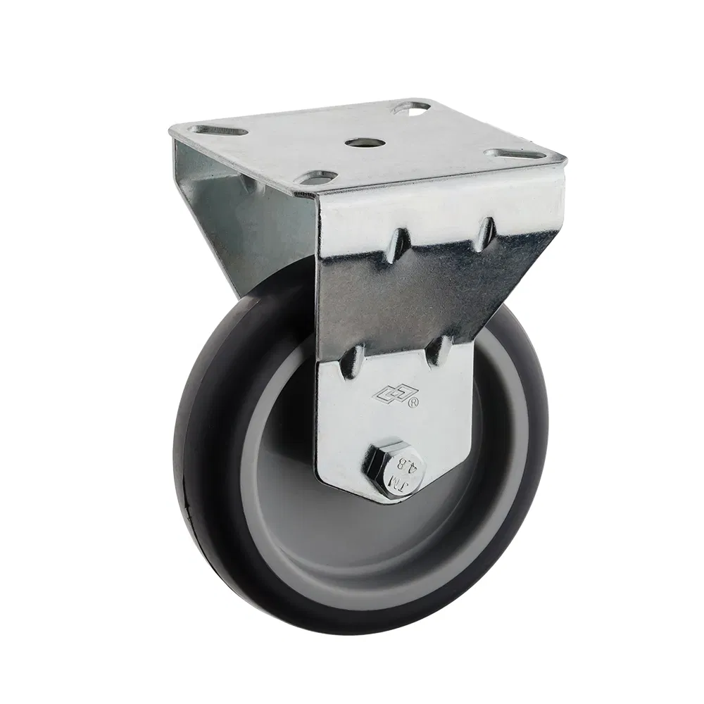 Swivel Bolt Hole TPR Instrumental Castor Wheel