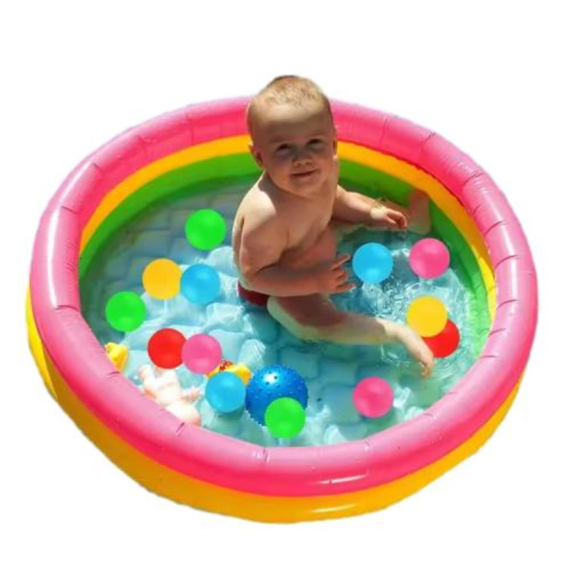 Fluorescent Colored Inflatable Children Swimming Pool Thick Material Baby Playing Bath Tub