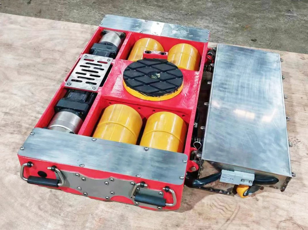 Battery-Operated Motorized Roller Dollies Electrically Driven Machine Skatesbattery-Operated for Industrial Equipment Equipped with Strong and Durable Wheels