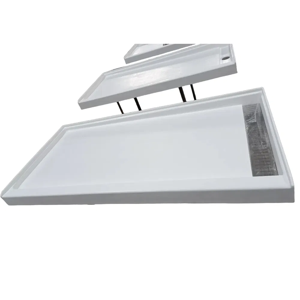 Factory Prices Good Quality Bathroom Sanitary Cultured Marble Shower Pans