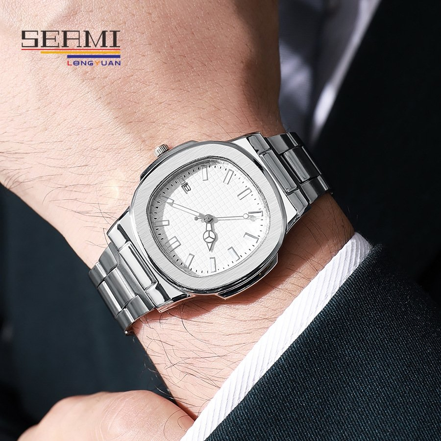 Classic Sporty Shiny Decorate Outfit Alloy Gift Watch for Daily Life