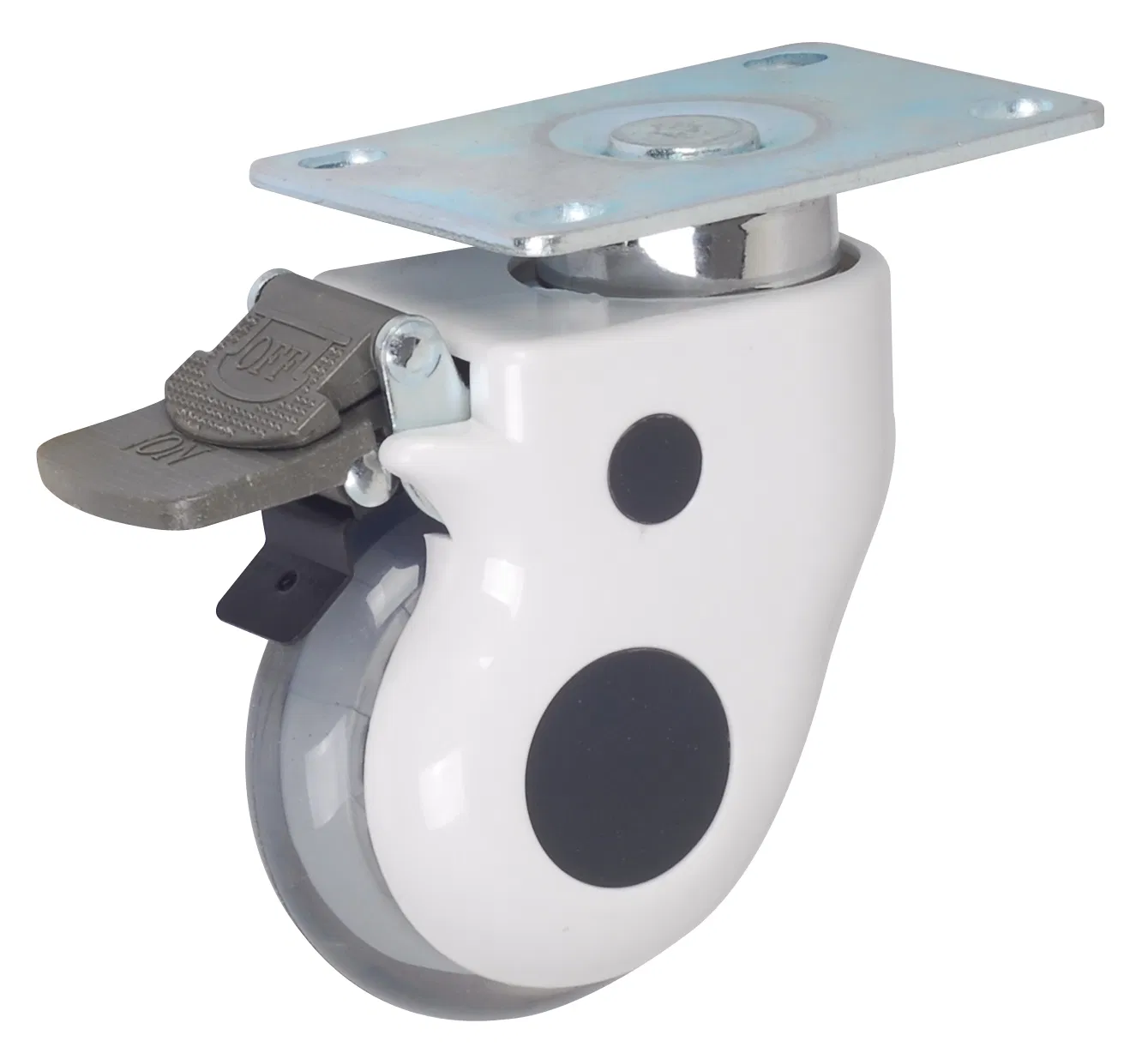 High Quality Chrome Finishing Total Brake Performance Hospital Casters Crash Cart Caster