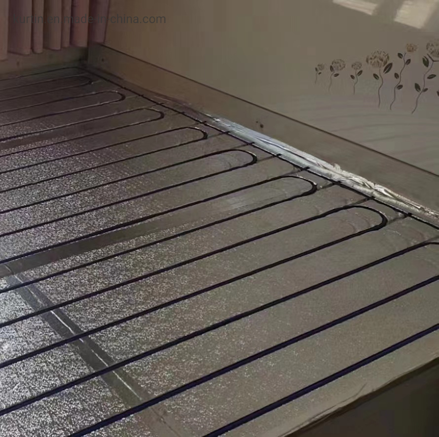 Grooved Underfloor Hydronic Heating System with Aluminum EPS XPS Insulation Board with High R Value