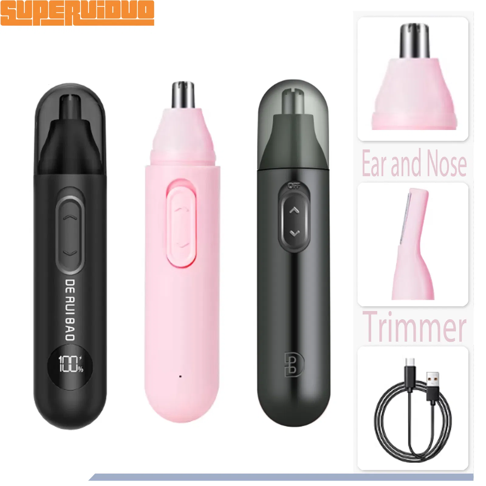 Rapid Trim System for Busy Lifestyles Nose Hair Trimmer