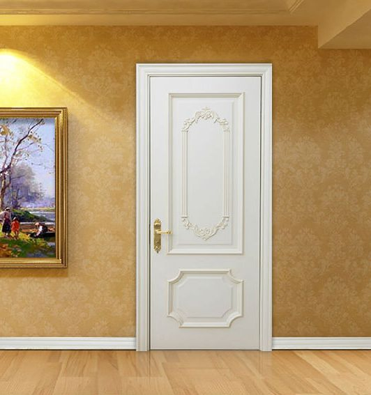 3mm Thick Natural Wood Veneer Melamine Moulded Laminated Door Skin