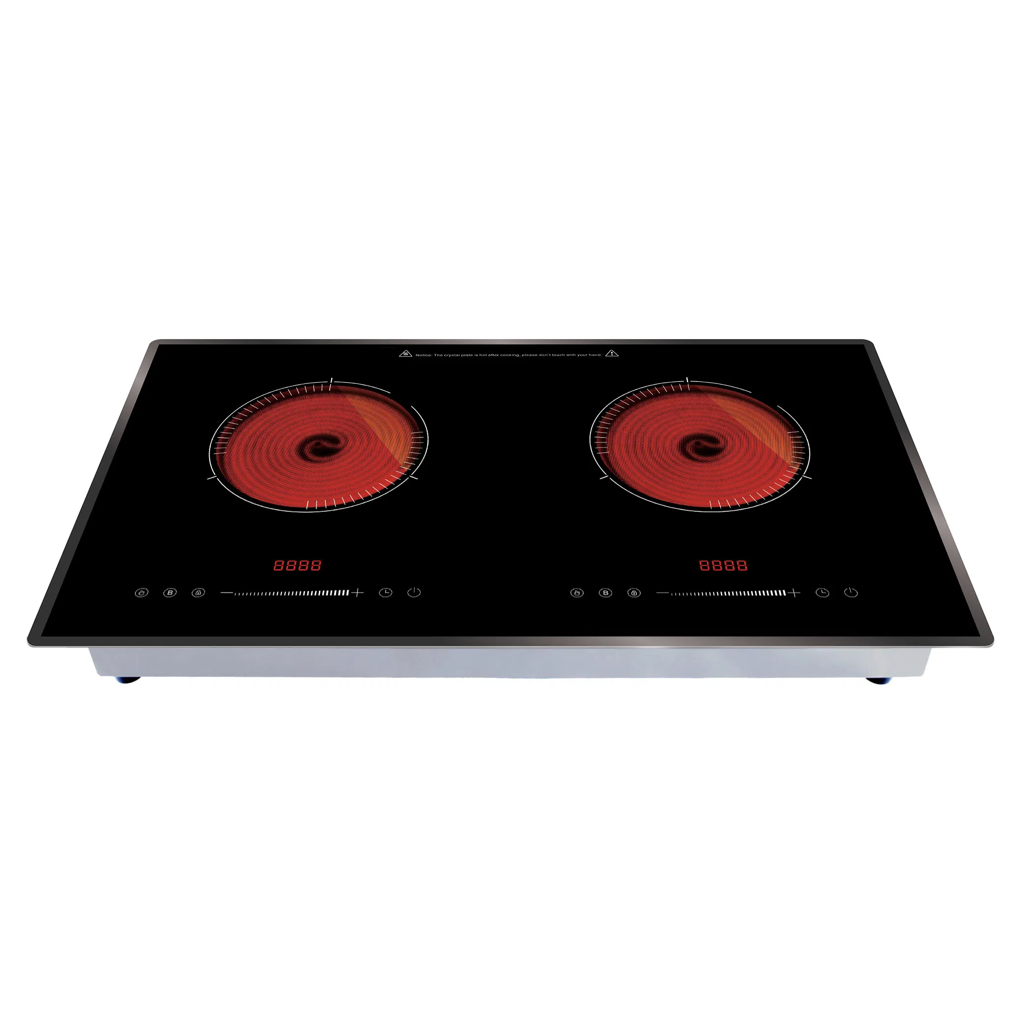 Hot Selling Built in /Tabletop Soft Touch Control Double Infrared Cooker