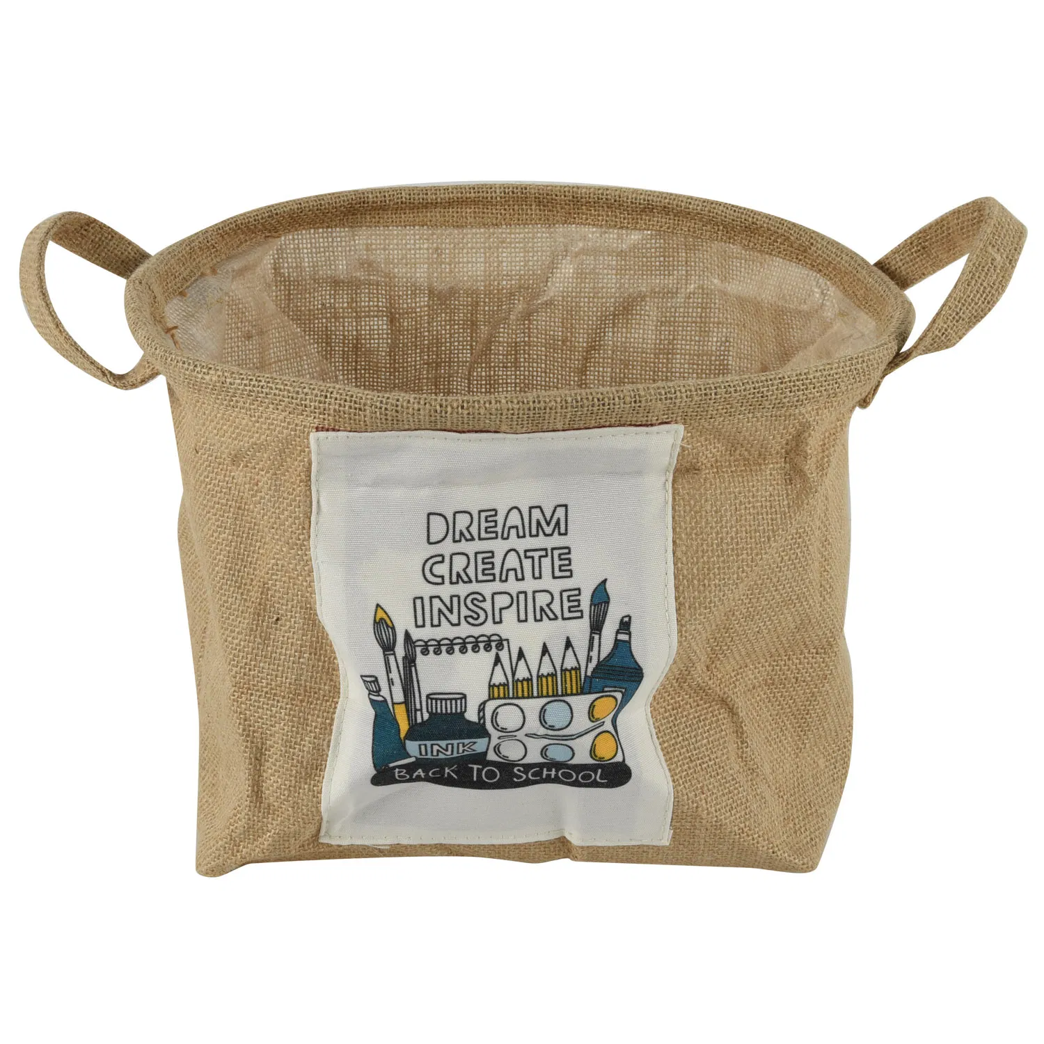 Jute Tabletop Storage Basket