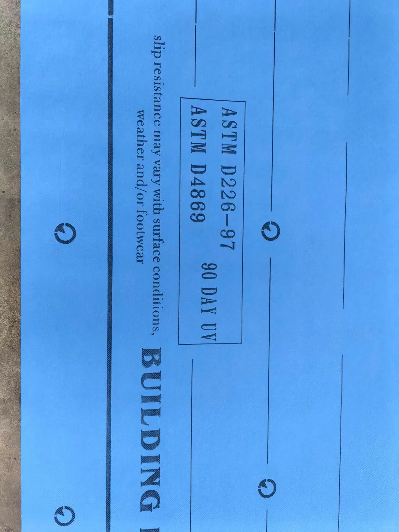 48inch X 250feet Synthetic Roofing Underlayment