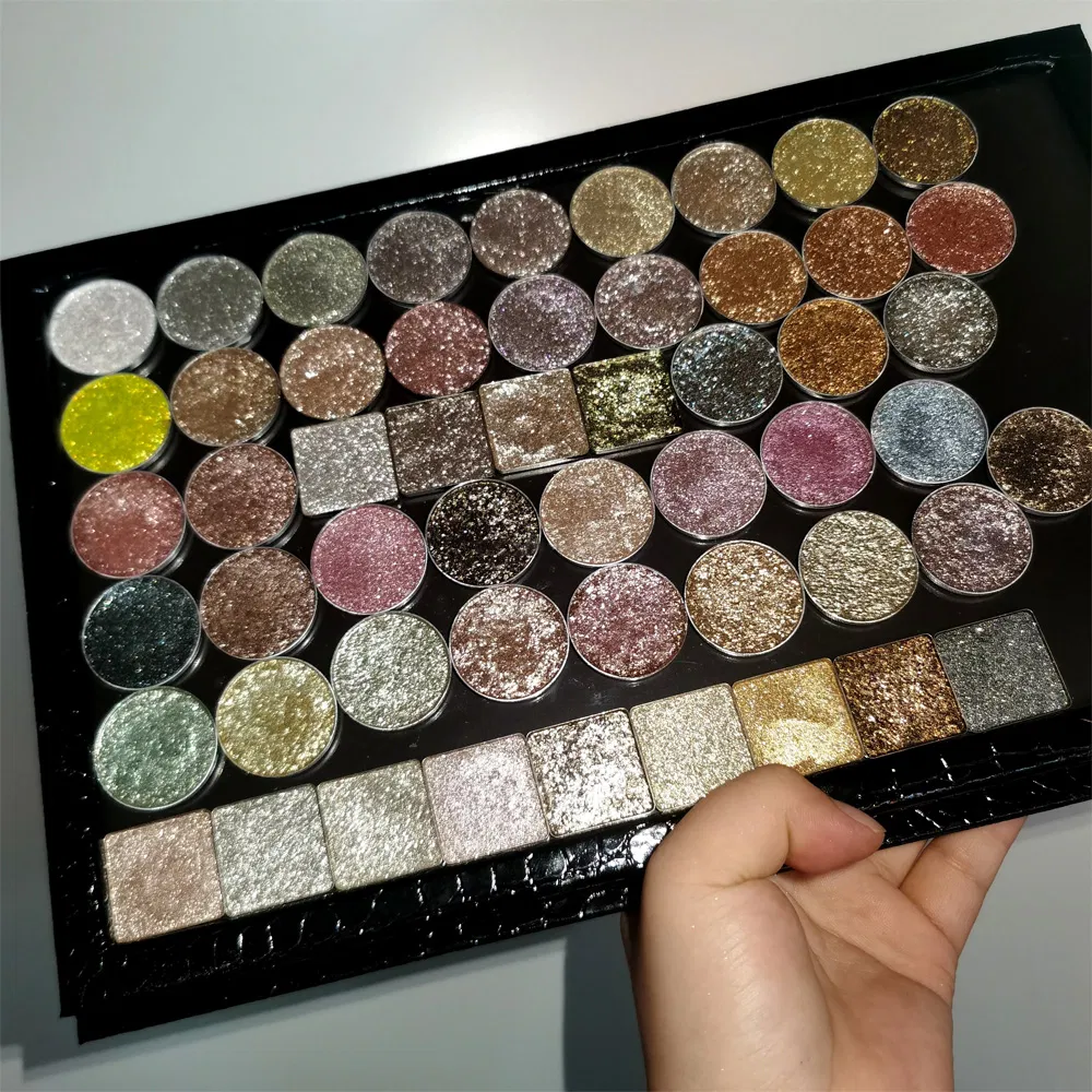 Matte Waterproof Eye Shadow Palette Metallic Body Makeup Diamond Shimmer Glitter Eyeshadow