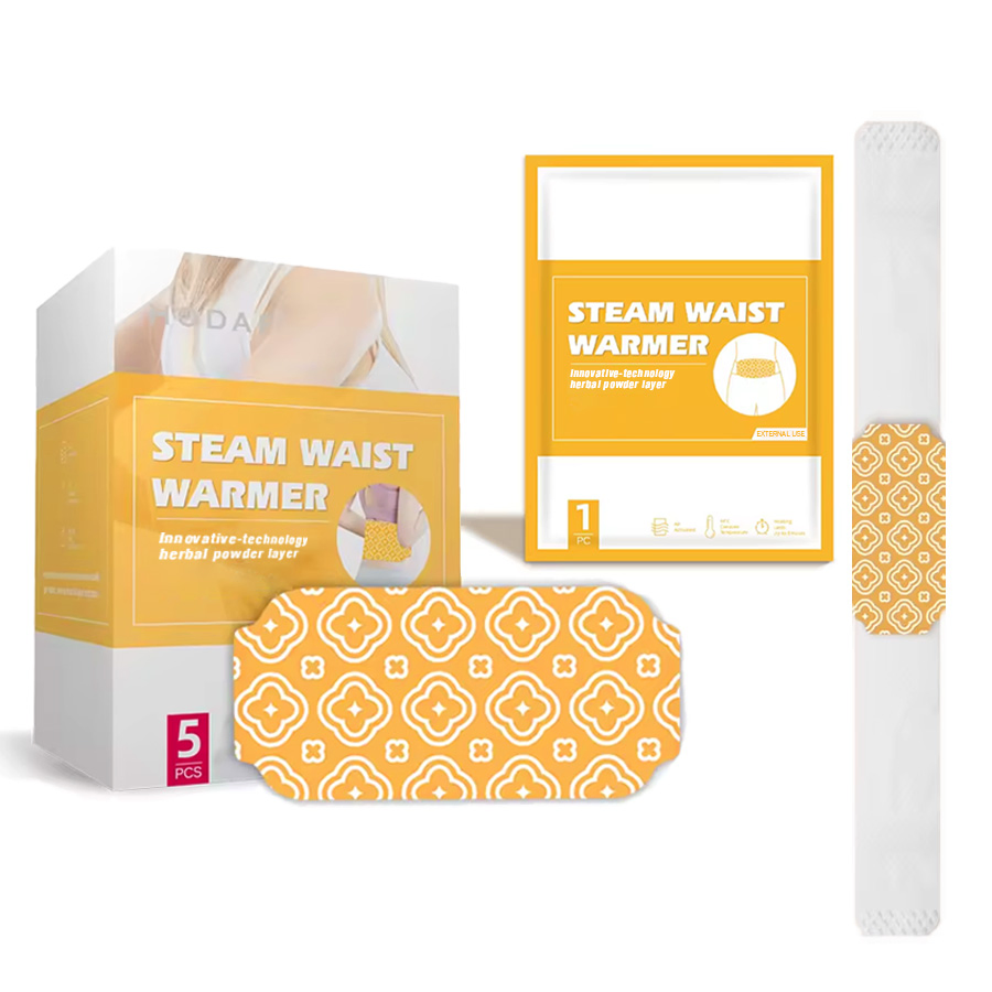 Non-Woven Fabric Steam Waist Warmer Patch with Iron Powder Heat Pad