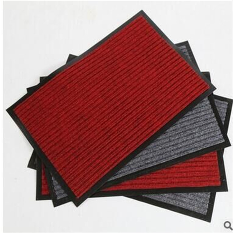 Anti-Slip Durable PVC Doormat, Striped Entrance Door Mat for Kitchen