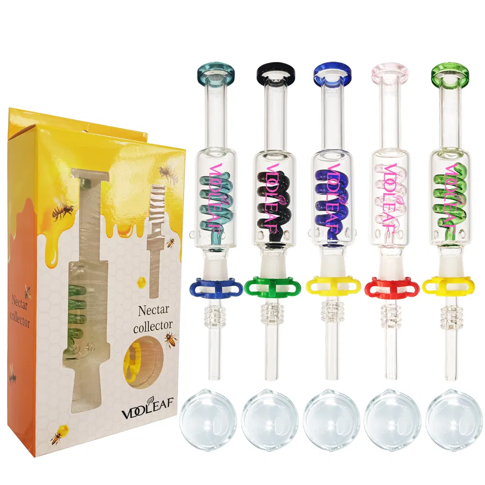 Glass Nectar Collector with 14mm 18mm Glass DAB Rig Wax Straw Tools