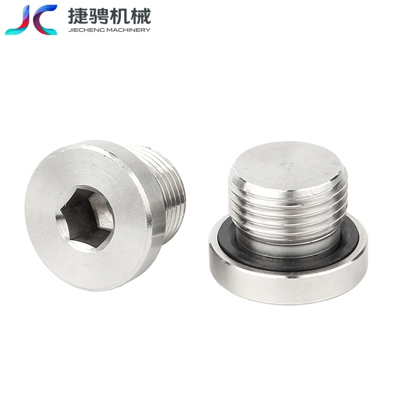 304 Stainless Steel Countersunk Plug Solid with Flange Hex Head ED Plug