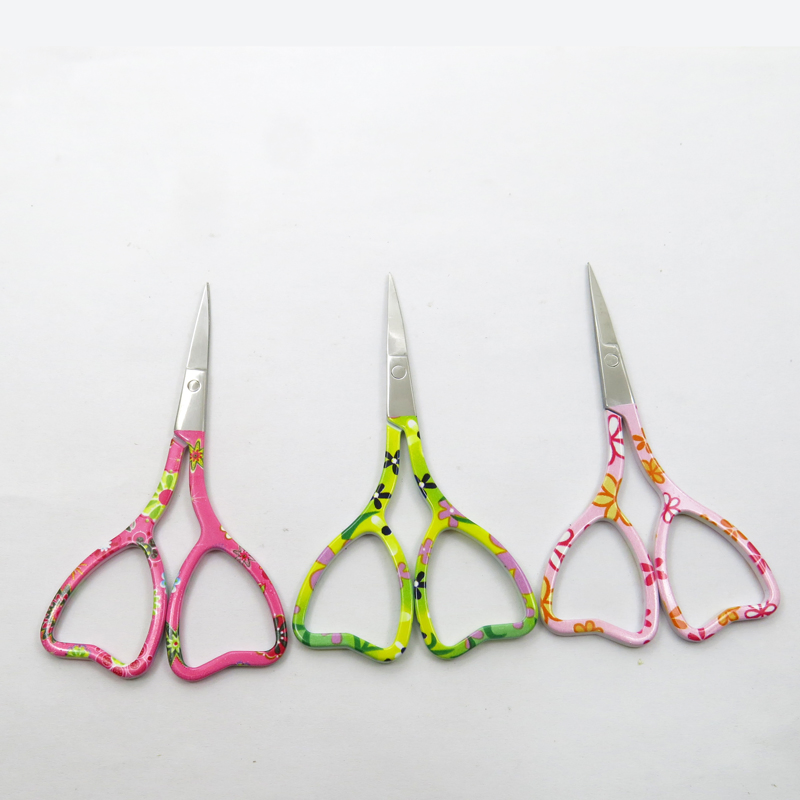 Lovely Fashion Design Durable Makeup Tool Beauty Accessories with OEM Logo Facial Trimming Eyebrow Eyelash Beauty Scissors
