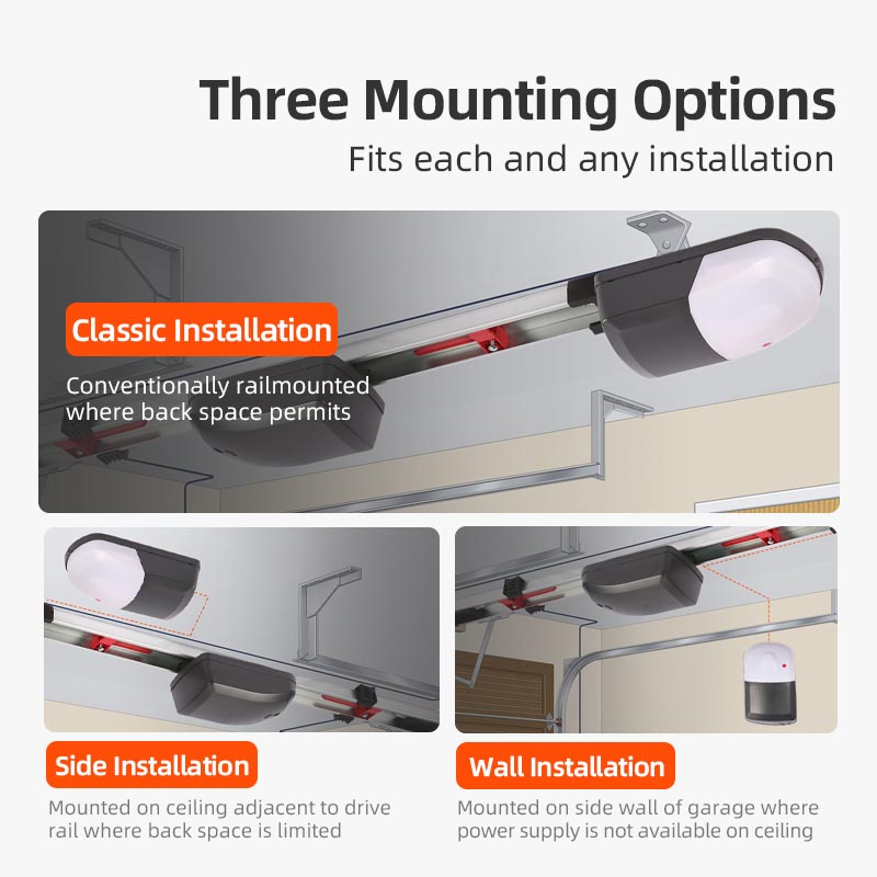 Noise Free Smart WiFi Garage Door Opener/ DC Motor Automatic Door Operator