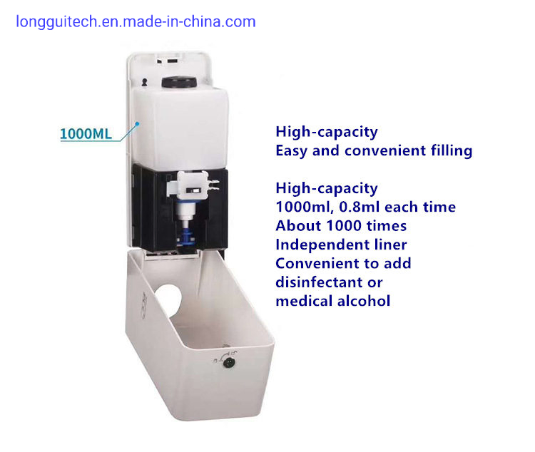 1000ml Automatic Infrared Hand Sanitizer Dispenser for Hygiene