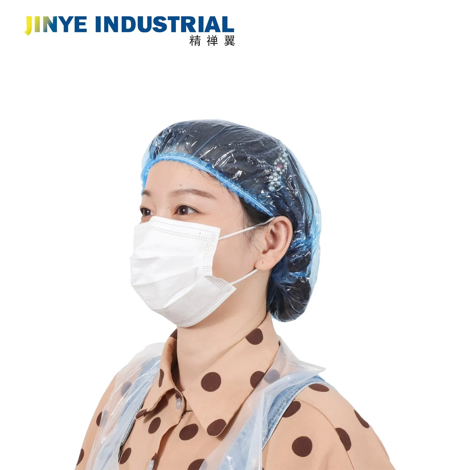 High Quality Elastic PE Disposable Plastic Shower Cap