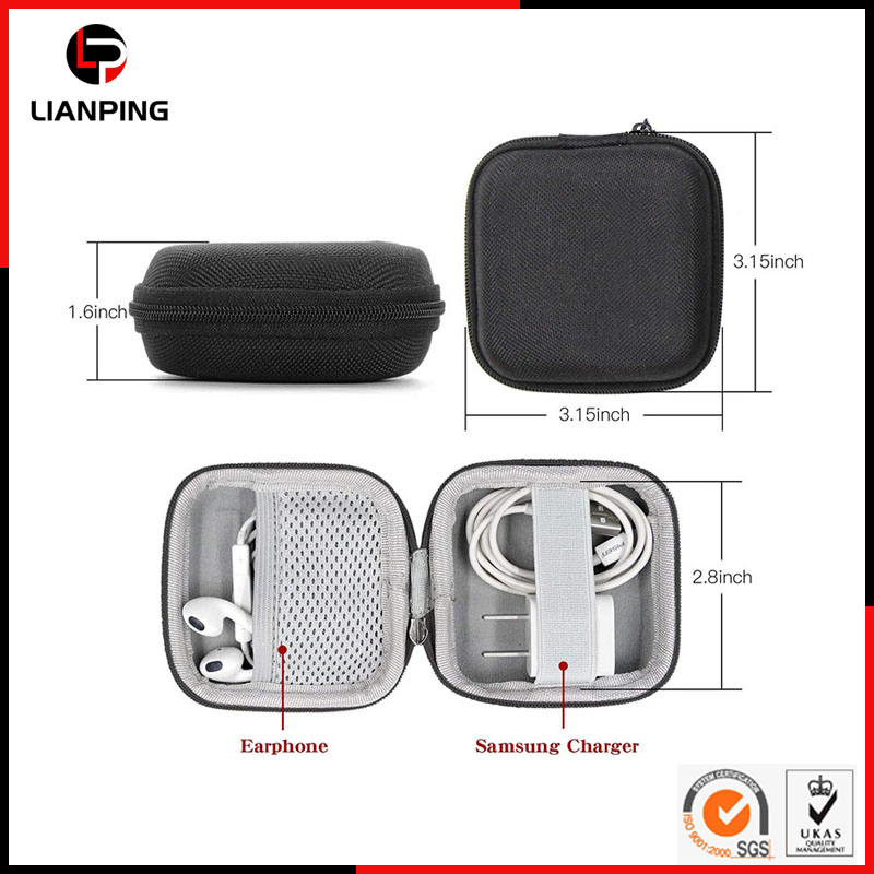 Ударопрочный чехол для наушников EVA с карманом