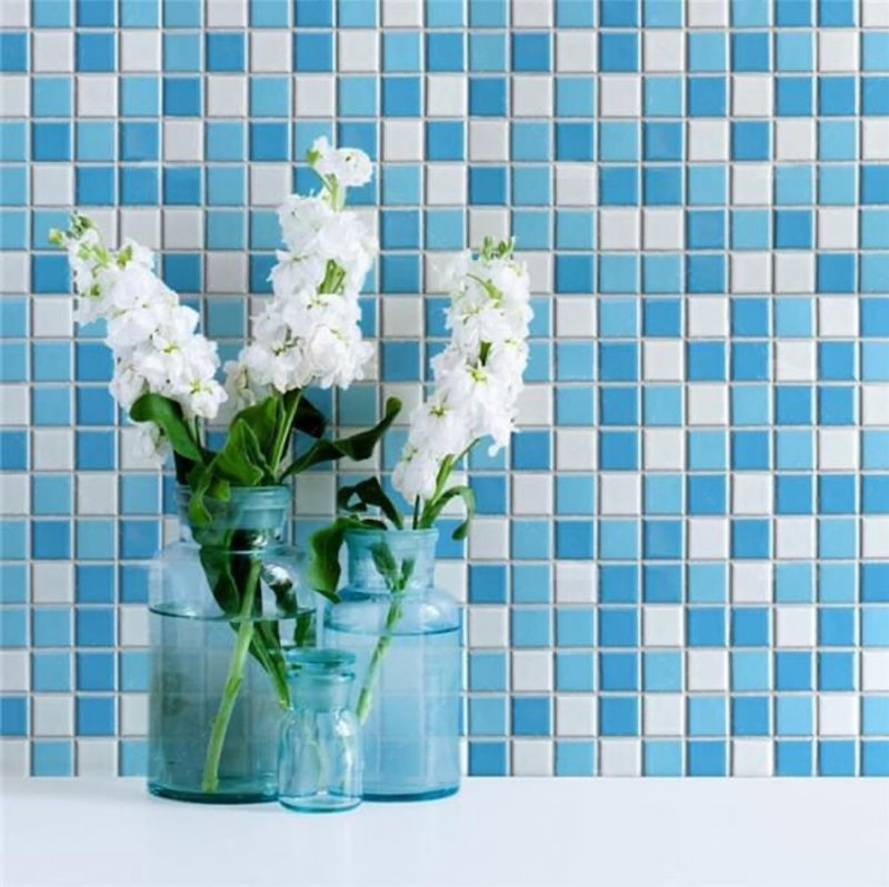 Мозаичная плитка для бассейна, яркие дизайны