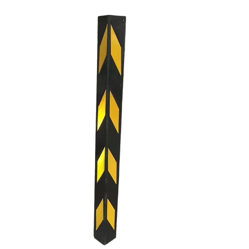 1200mm Rubber Black and Yellow Warning Corner Guard for Parking Lot
