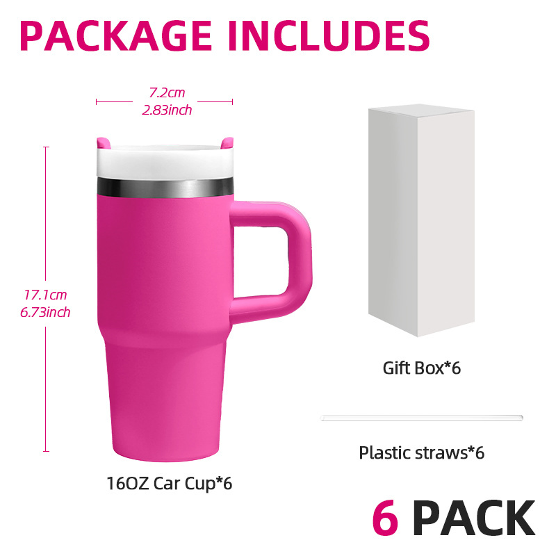 14 Oz Stainless Steel Coffee Cups Travel Mugs Promotional 14oz Kids Tumbler with Handle and Straw