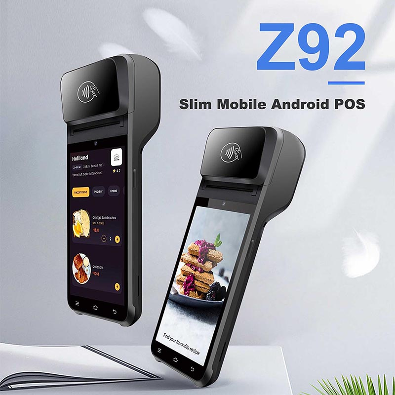 POS Terminal Manufacturer Handheld Mobile POS Smart Card Reader Android 13 POS Machine with Printer Z92