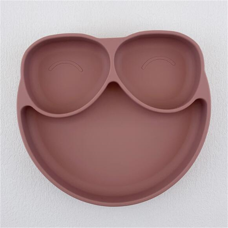 Food Grade Kids Feeding Plate Baby Silicone Suction Plate