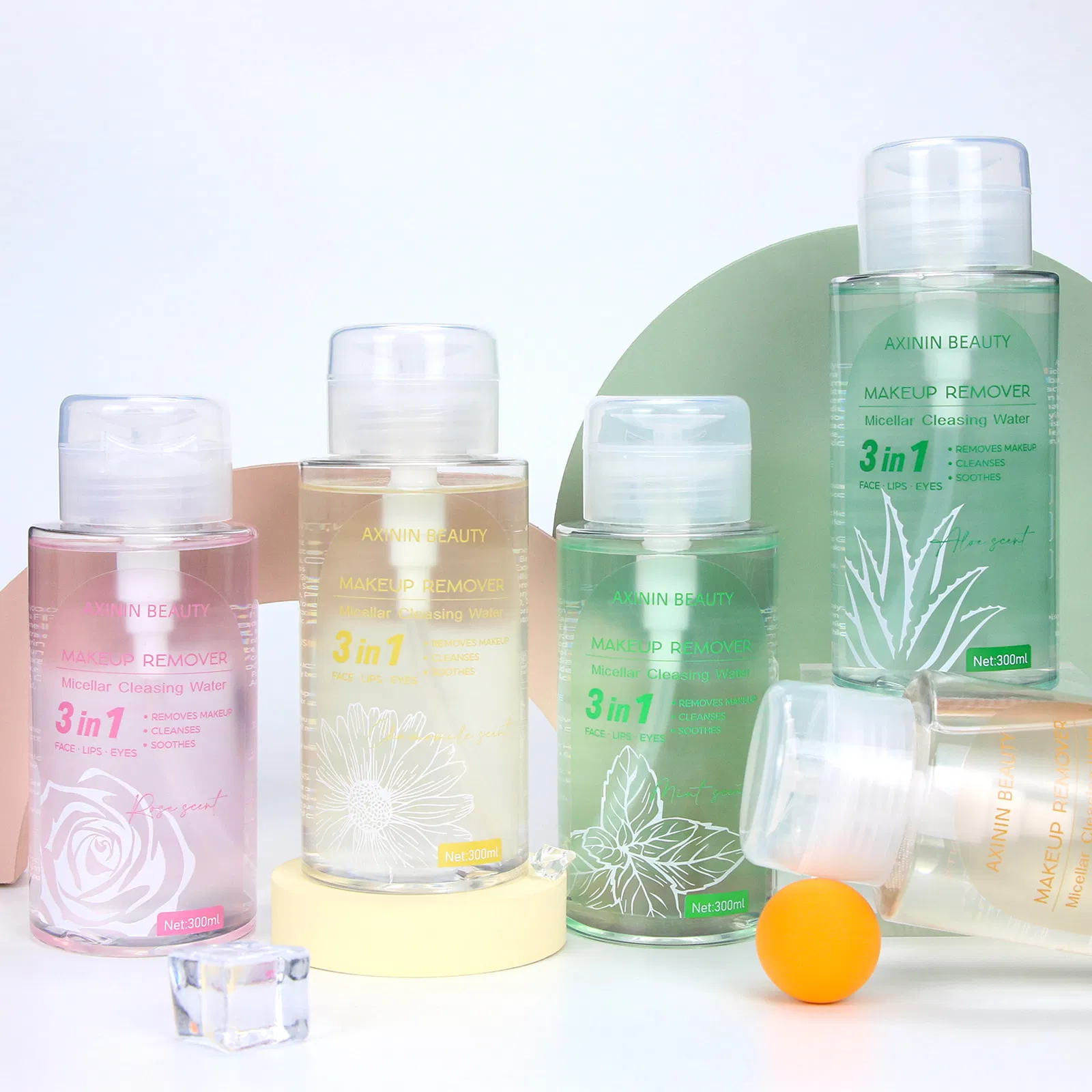 Beauty Cosmetic Facial Cleanse Makeup Remover 3in1 Cleasing Water Face Lips Eyes