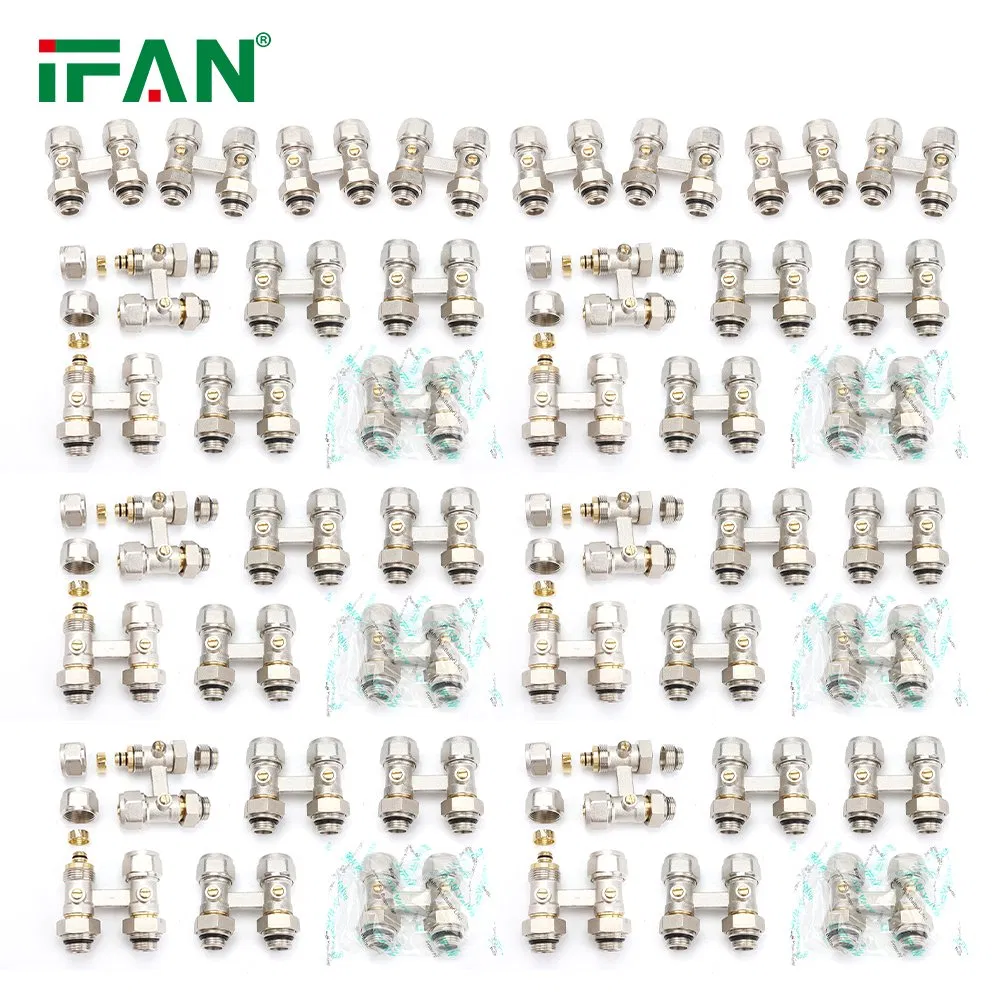 Ifan Brass Straight Thermostatic Radiator H Valve for Plumbing Building Material