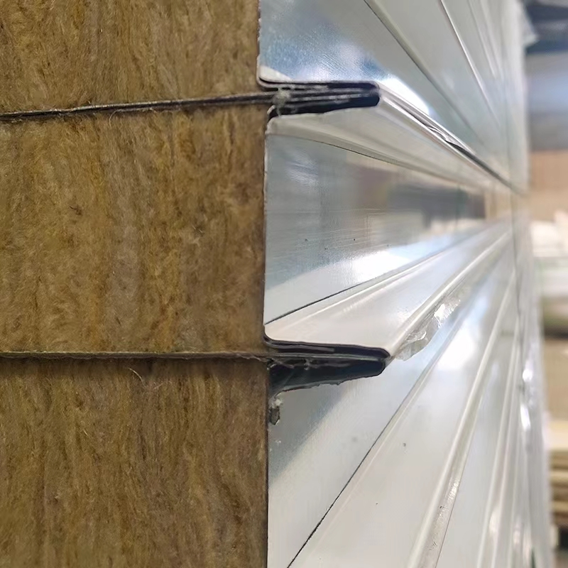 Color Steel Thermal Insulated Rock Basalt Wool Sandwich Panel for Container House, Light Steel Workshops