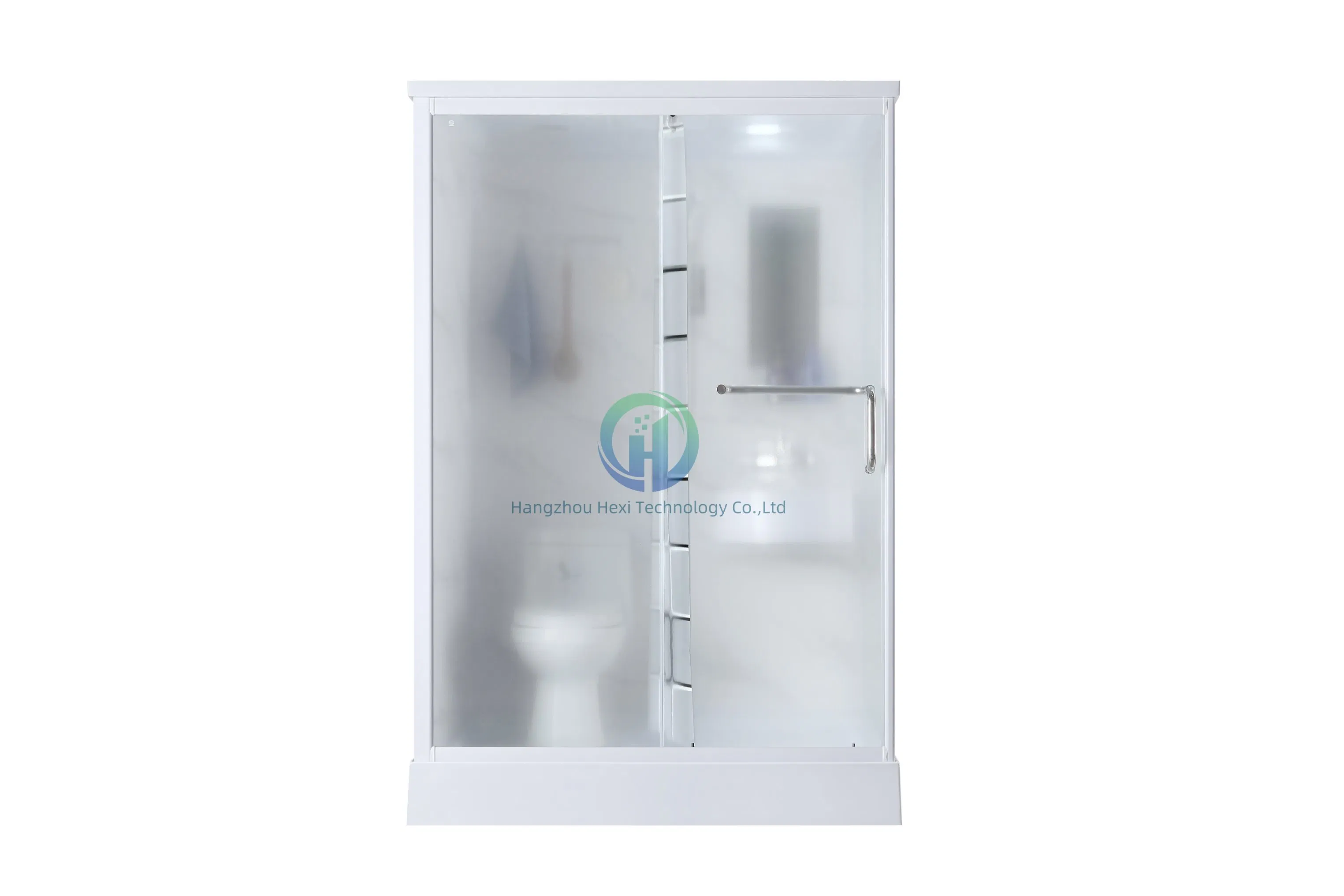 Modern Prefab Bathroom Shower Unit with Integrated Toilet