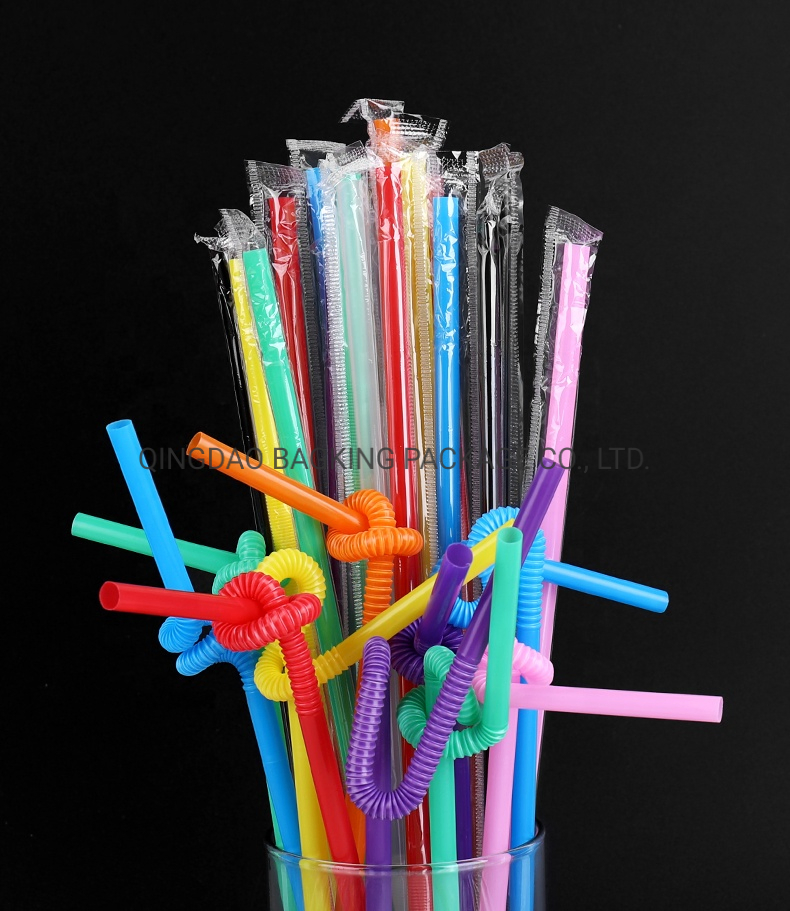 Пластиковая соломинка PP на заказ: цвет и размер