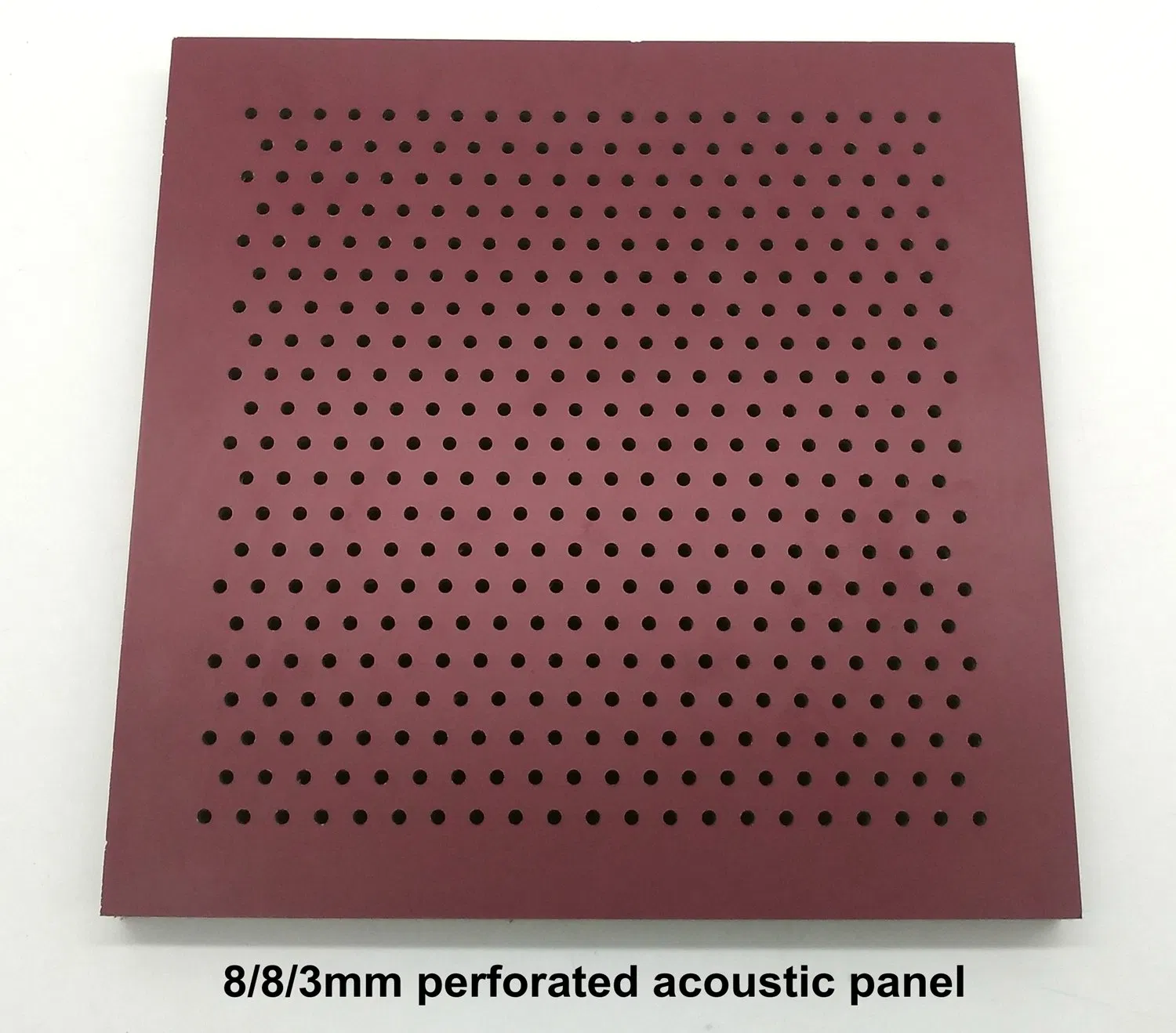 8/8/3mm Straight Perforated Acoustic Panel for Wall and Ceiling Sound Absorption Solution