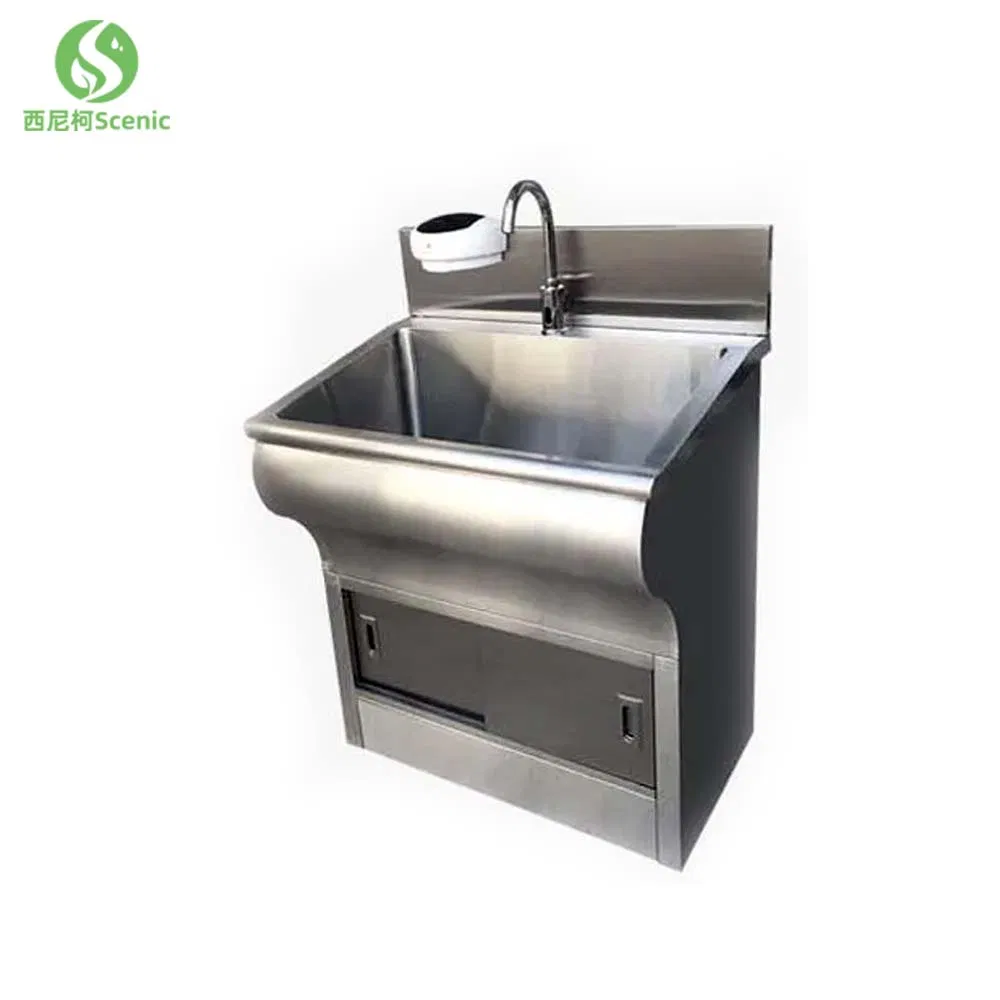 Laboratory Theater Scrub Sink Foot Controlled Wash Hand Sink for Hospital Acrylic