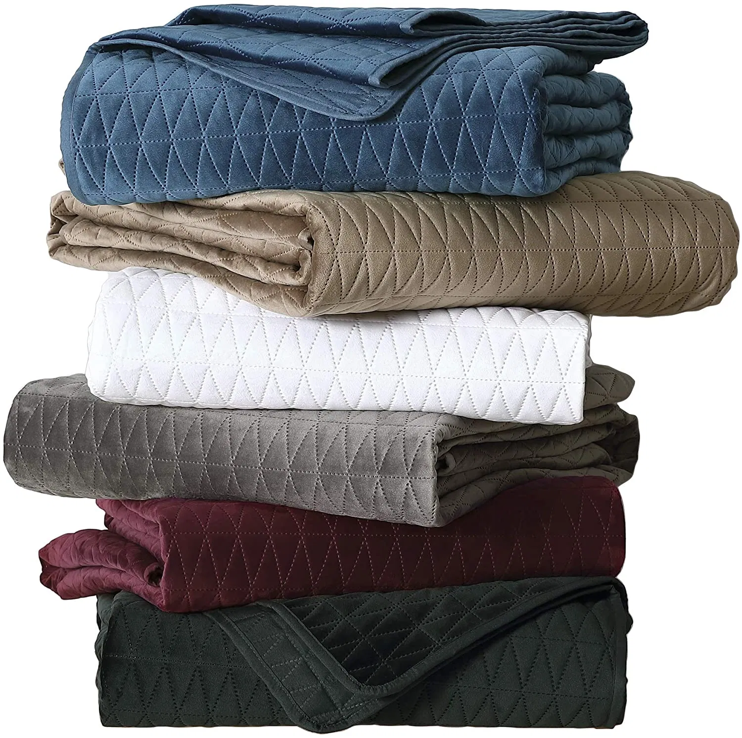 Плед Micro Velvet Pinsonic 3 предмета, роскошный стеганый