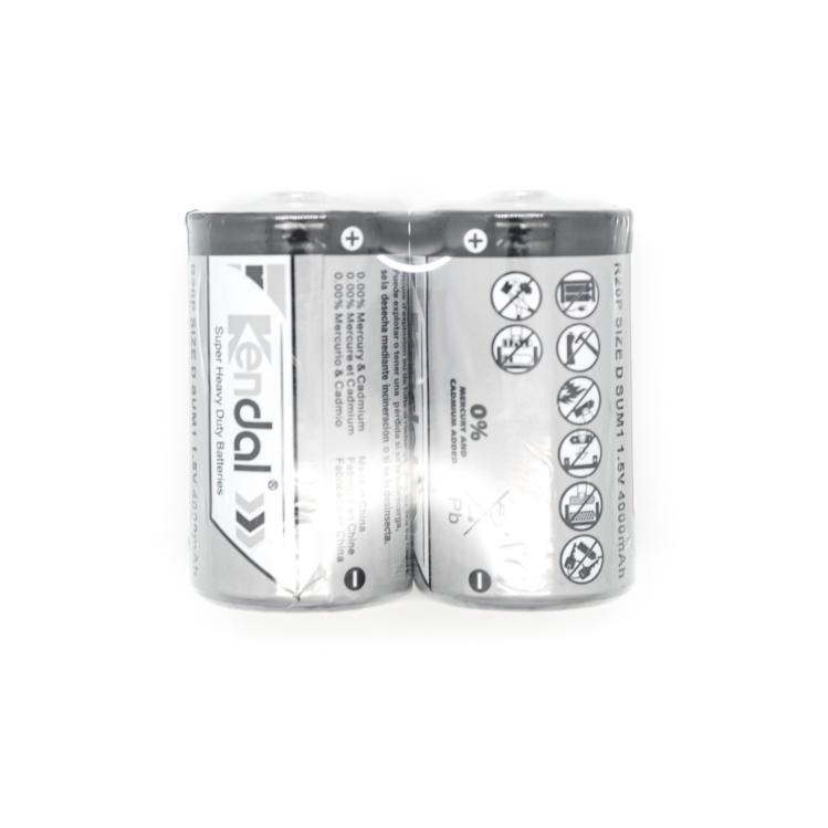 Батарейка D R20 1.5V, 4500mAh, угольно-цинковая