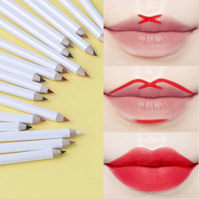 Private Label Custom Vegan Cruelty Free White Dark Brown Nude Lipliner