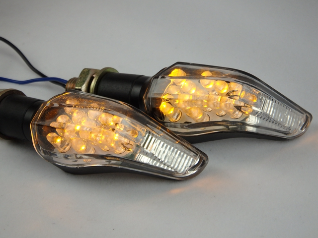 Поворотники для мотоцикла M307, алюминиевые, 12В