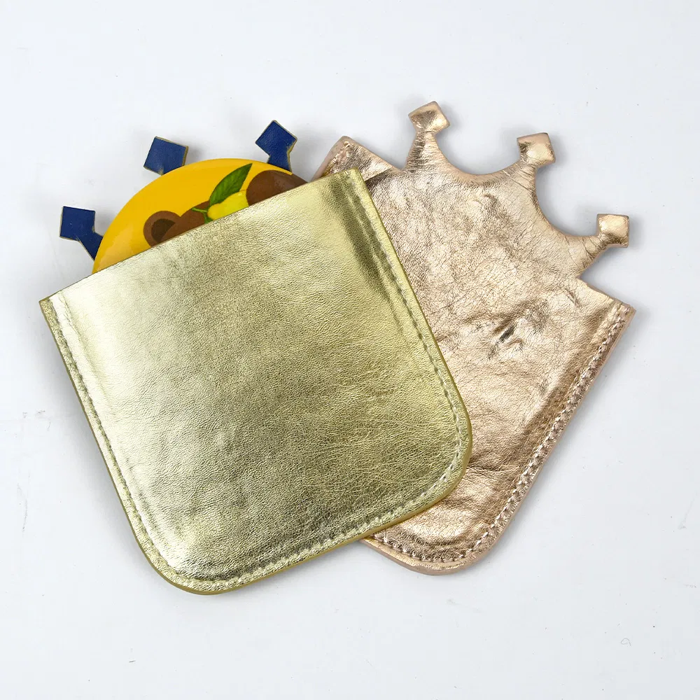 Round Cartoon Pocket Hand Mirror with All Kinds of Laser Bag