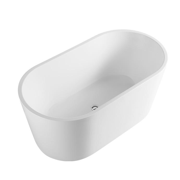 Белая акриловая ванна мраморная, отдельностоящая