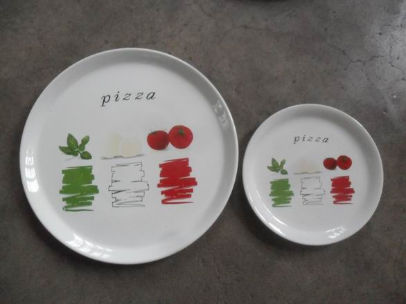 12"Pizza Plate Decal Porcelainware Stoneware Tableware