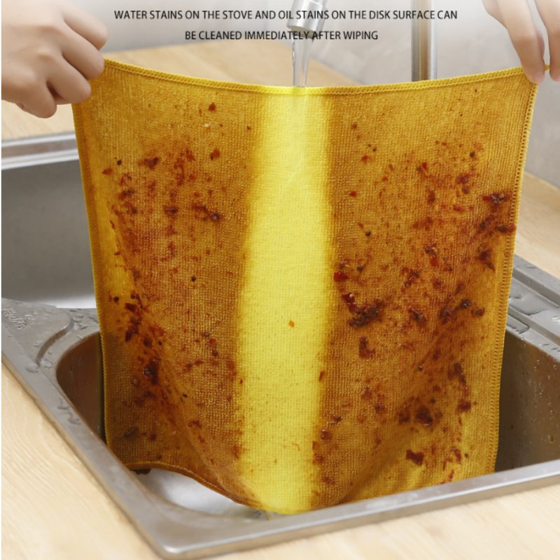 Microfiber Multi-Purpose Cleaning Towel for Glass & Household Use